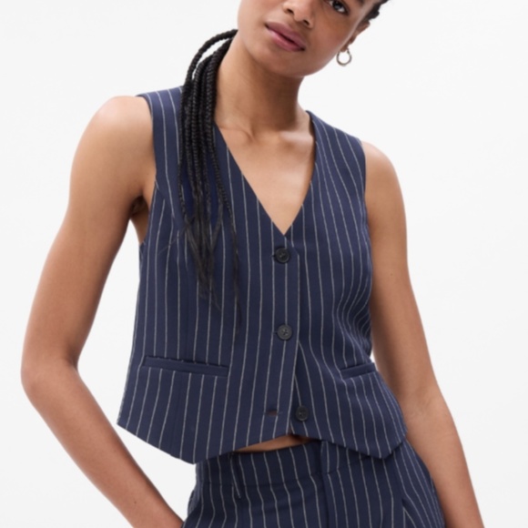 GAP Jackets & Blazers - NWT GAP Pinstripe Vest